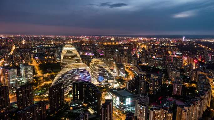 北京夜景延时风光风景景观景色人文城市经济