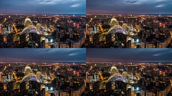 北京夜景延时风光风景景观景色人文城市经济