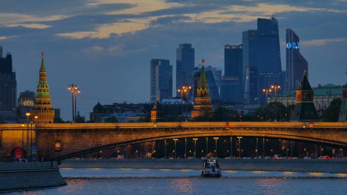 克里姆林宫和莫斯科的大石桥