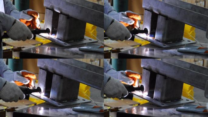 烧电焊加热处理熔接氩弧焊电焊机电焊条
