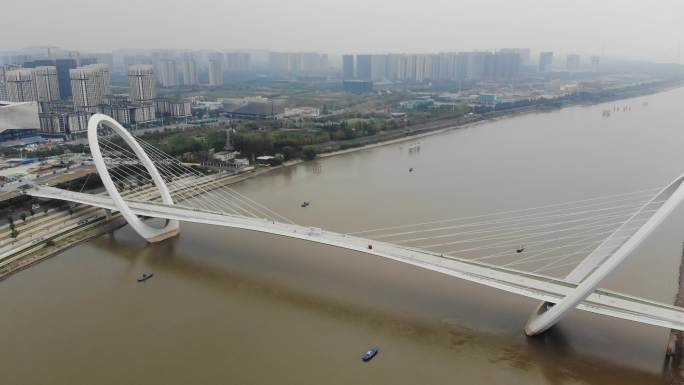 【4K高清原片】航拍南京眼步行桥