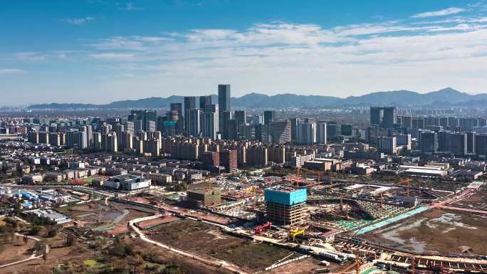 开发建设中的杭州城西未来科技城