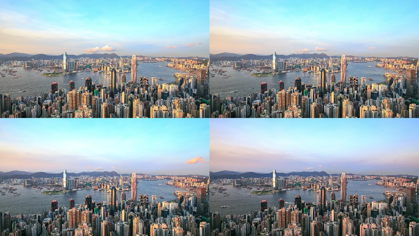 香港市景中国大全景地标风光宣传片