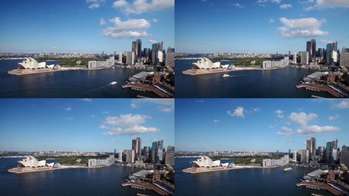 悉尼天际线与渡船旅行办公楼外观悉尼