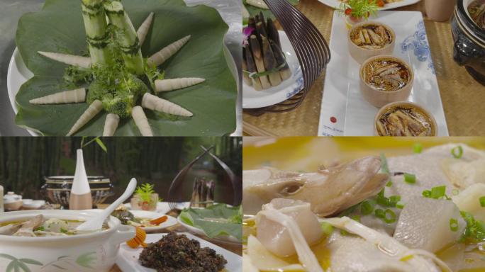 全竹宴 美食 大餐 舌尖上的中国