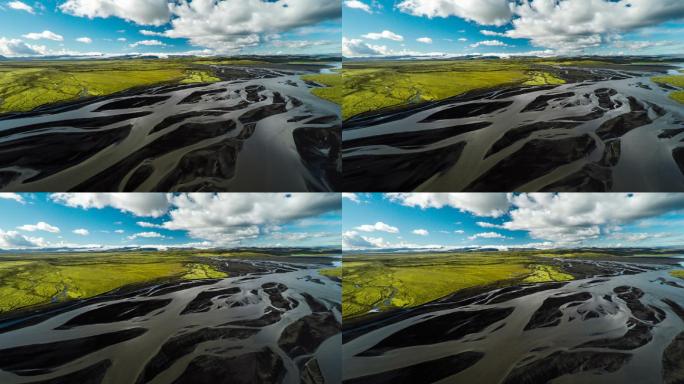 飞越冰岛荒野视频素材