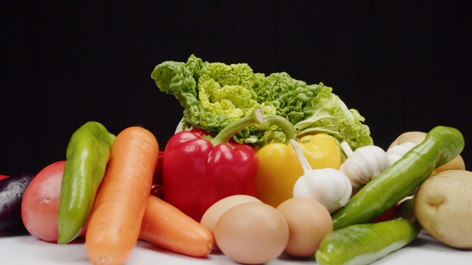 新鲜蔬菜、健康食材