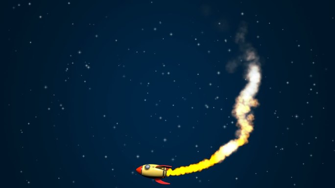 火箭动画特效元素视频素材mg图形