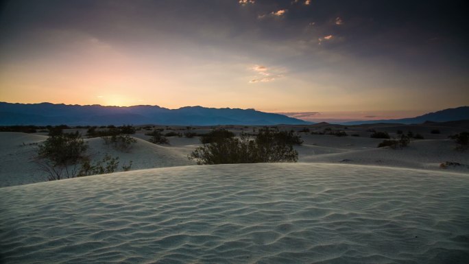 沙丘在死亡谷沙漠无人区沙海荒漠