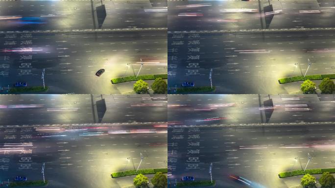 城市交通延时车道道路车流