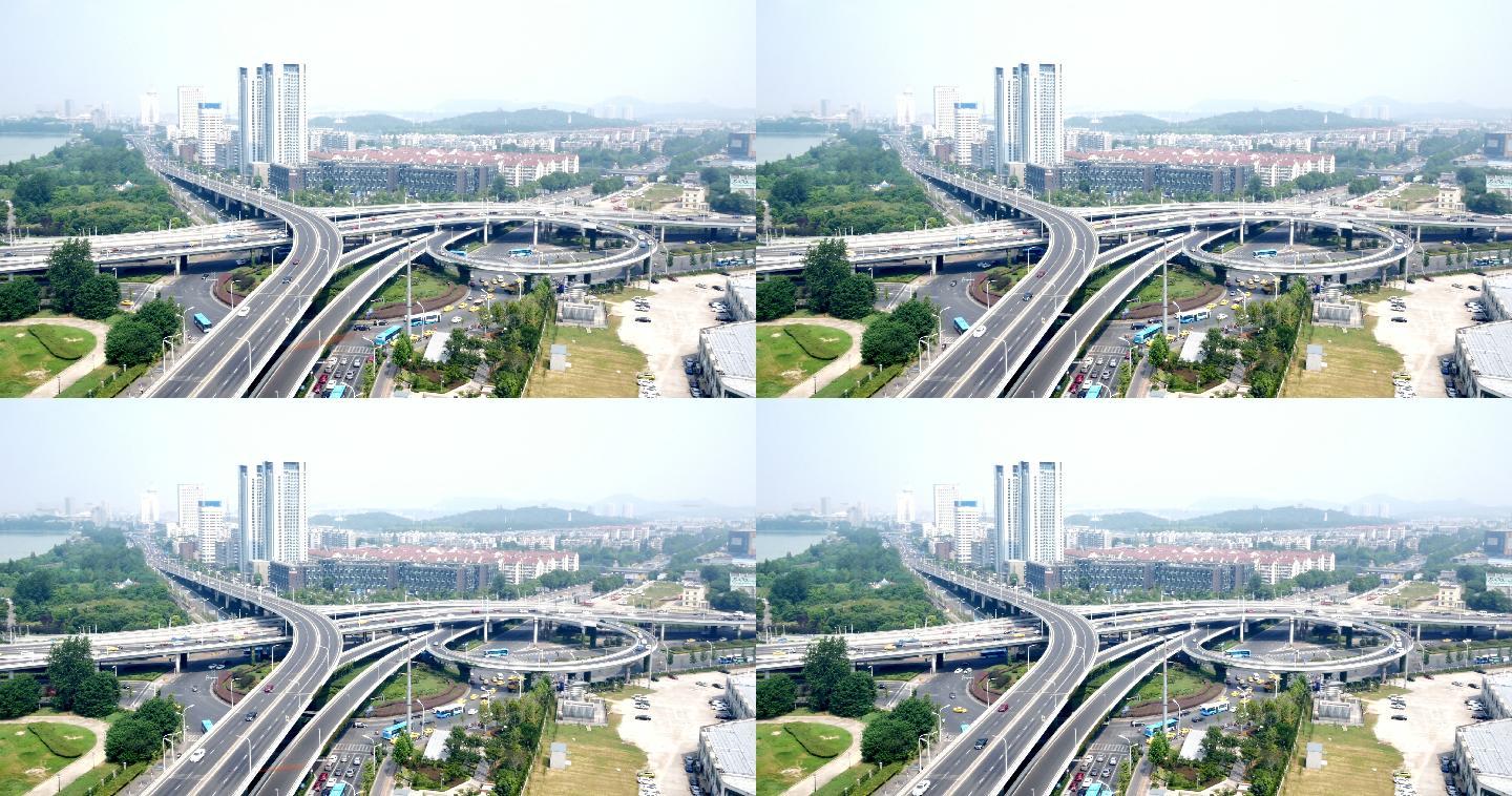 沈阳交通高速公路立交桥车流量交通延时城市