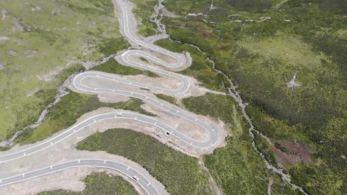 【4K高清原片】航拍盘山公路