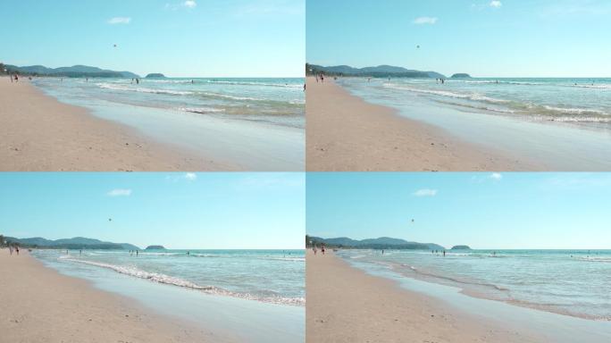 海岸沙滩海边海浪