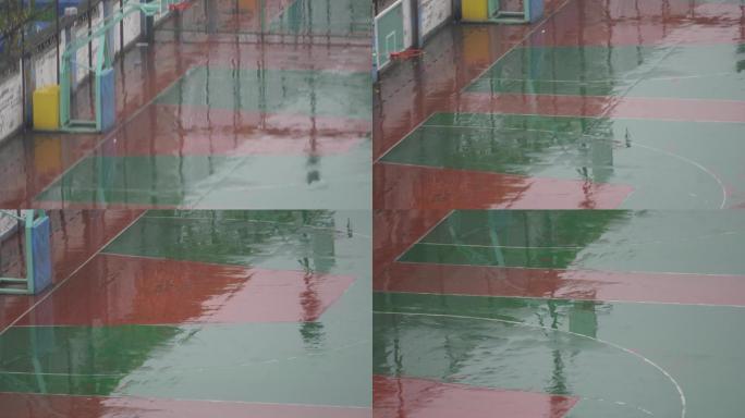 雨中篮球场体育场 (3)