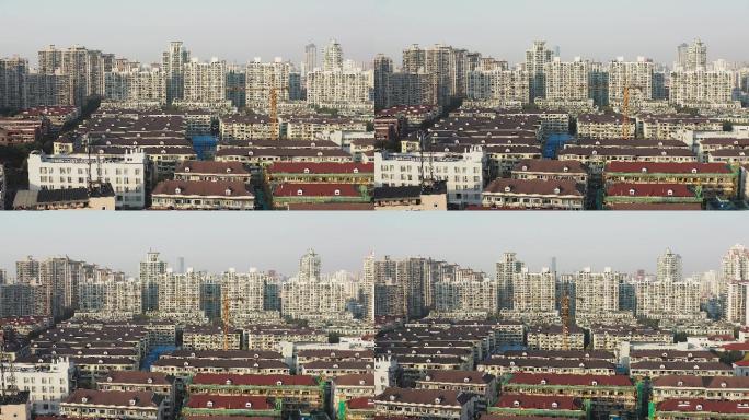 上海长宁区住宅区新式老式建筑城市规划建设