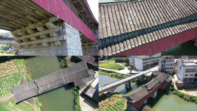 泰顺古廊桥之伸臂梁式木平廊桥：南阳桥