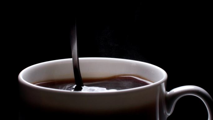 慢动作-法式意式香浓咖啡搅拌勺