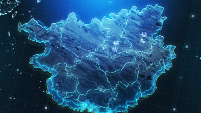 桂林柳州高速-3D地图显示