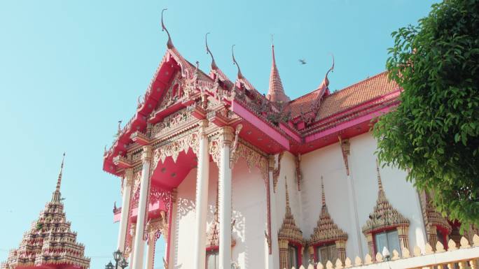 泰国查龙寺旅行水平画幅灵性