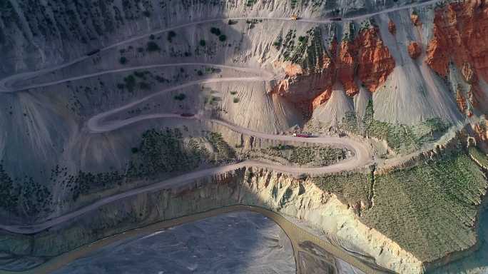 峡谷美景地质地貌无人区荒山野岭