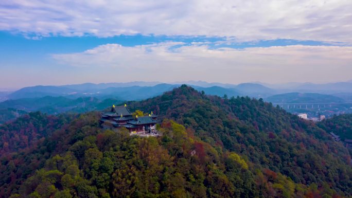 昭山古寺秋高气爽