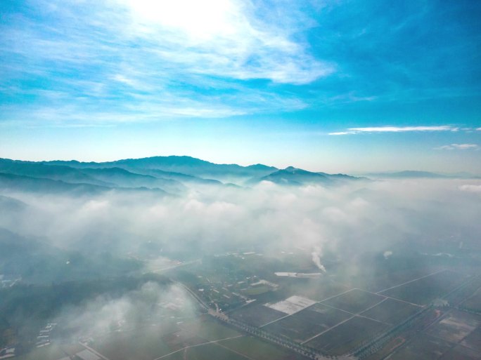 4K 大气磅礴山川云海日出景观