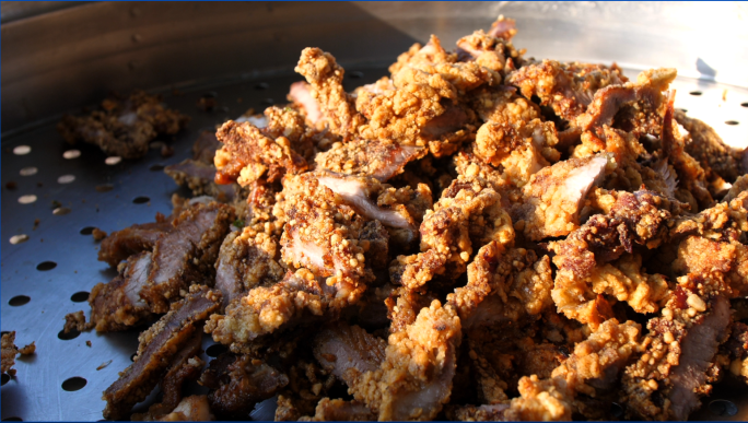 乡村美食，酥肉，炸肉