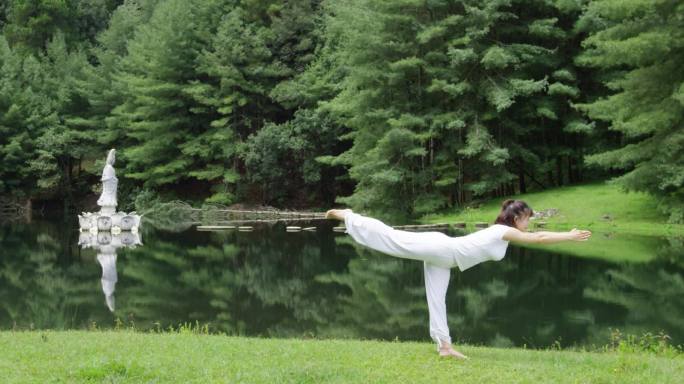 户外瑜伽锻炼健康生活文化旅游度假休闲生活