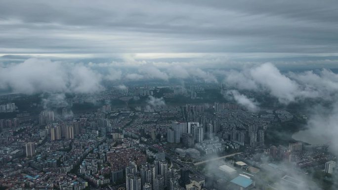 泸州城市主城区奥体航拍1080P60F