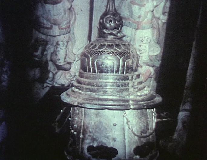 80年代法门寺法门寺地宫考古挖掘舍利佛像