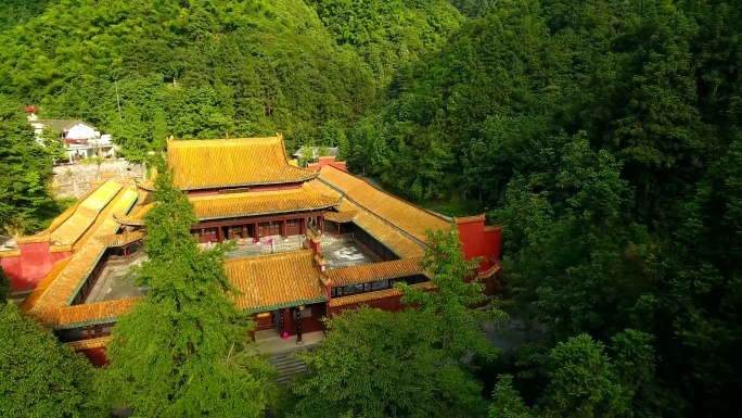 4K 航拍  武冈 云山 胜利寺