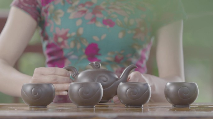 茶文化沏茶品茶茶道喝茶视频在中国传统文化