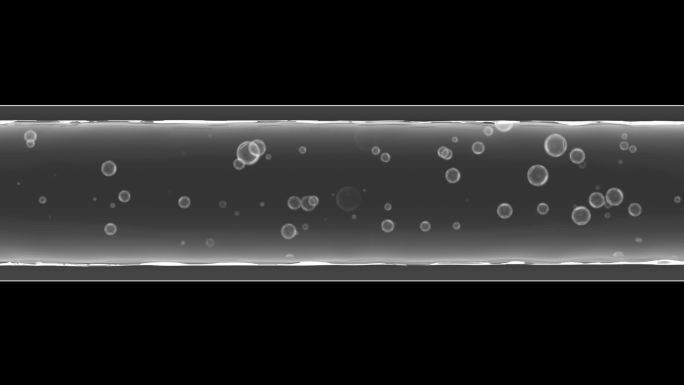水管水流气泡流动带通道