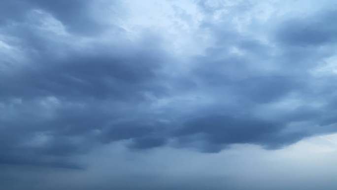 【HD天空】蓝色阴雨云烟水墨云层乌云阴郁