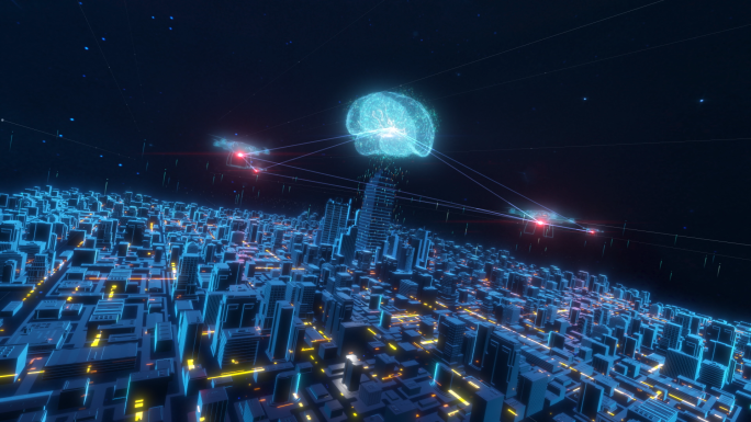 【1080p】AI城市大脑AE模板