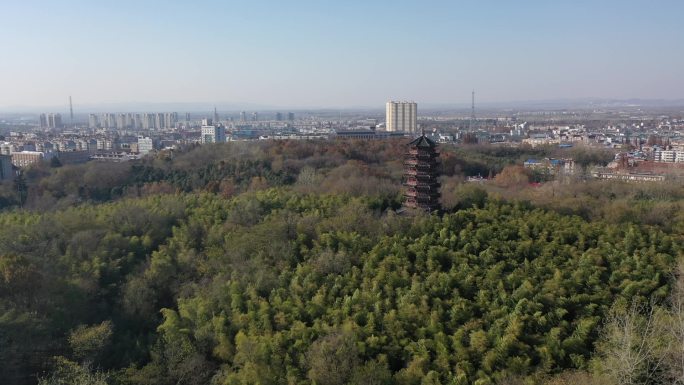 滁州全椒南屏山城市航拍