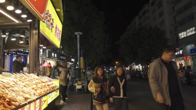 农院路美食人流