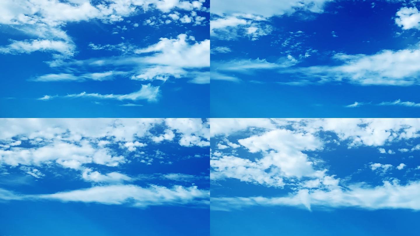 【HD天空】蓝天白云飘云唯美背景柔美云空