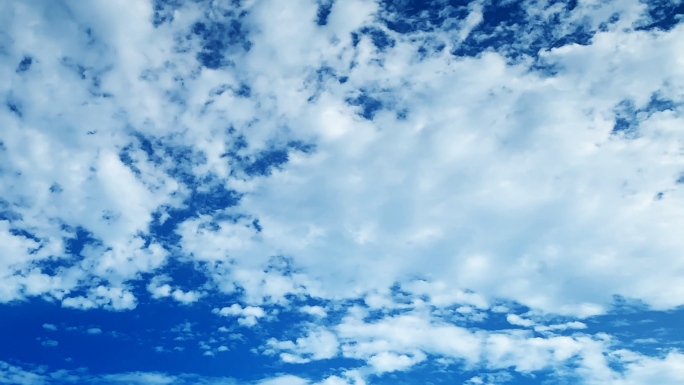 【HD天空】蓝天白云多云晴朗云层超长延时