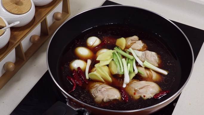 美食卤蛋卤鸡肉