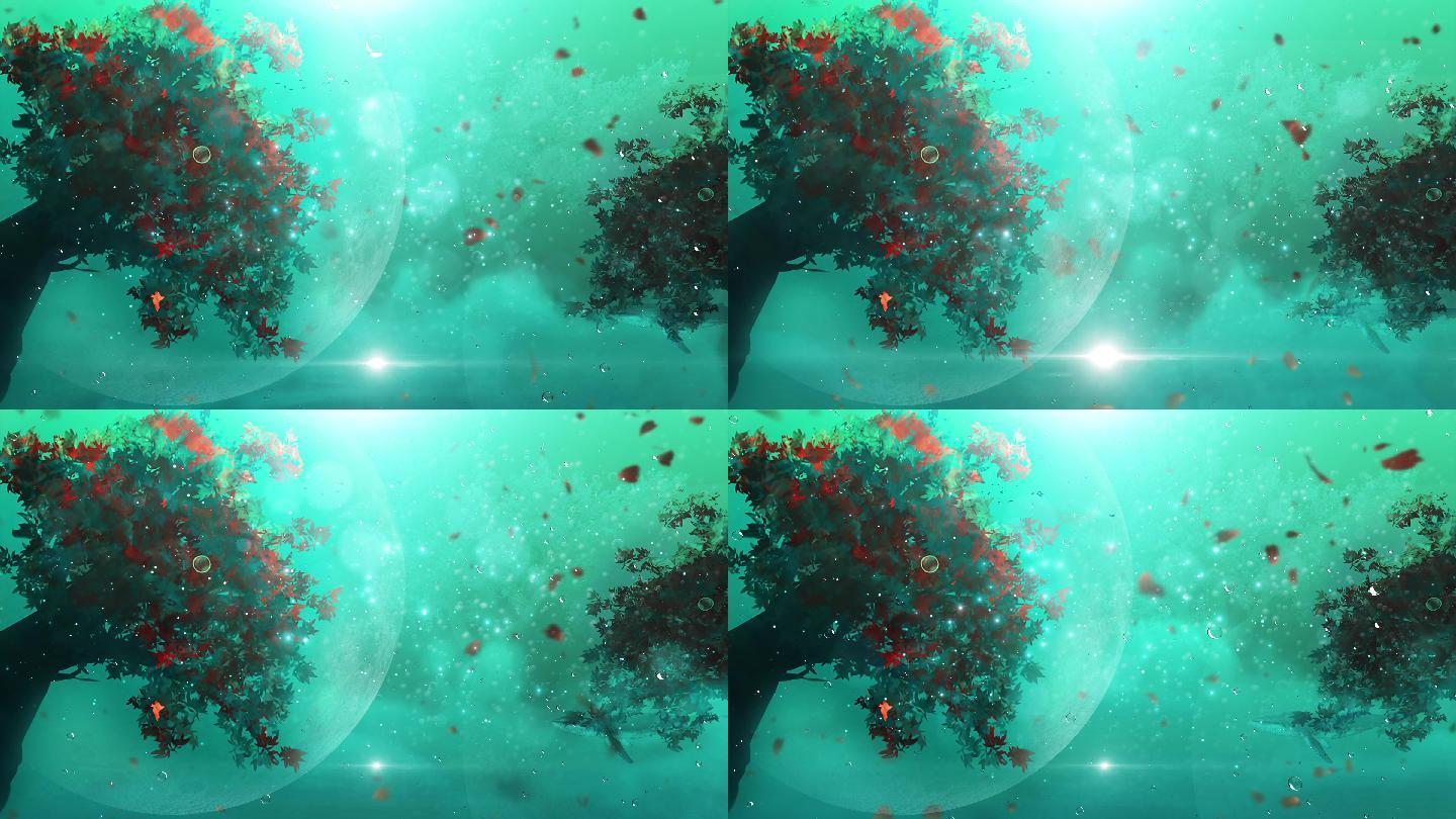 森系 静谧 神秘 花 树 幻想