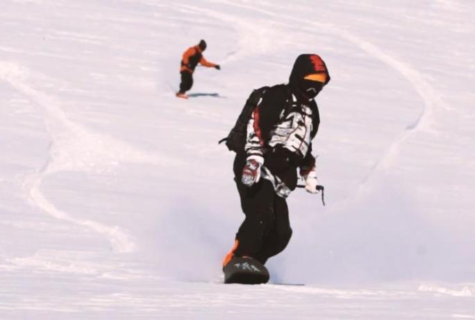 滑雪运动高清实拍视频素材