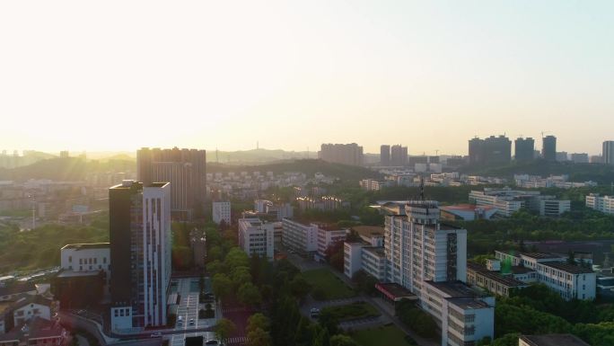 三峡大学 日出 日落 航拍 绝美 校园