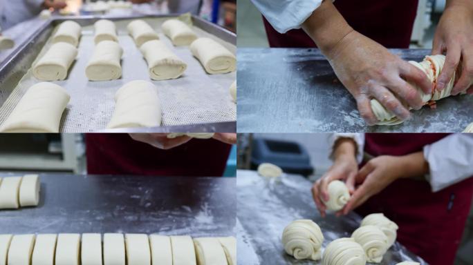 各种面食手工制作过程镜头