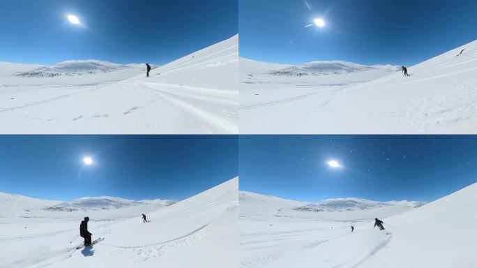 单板滑雪极限运动高清视频素材