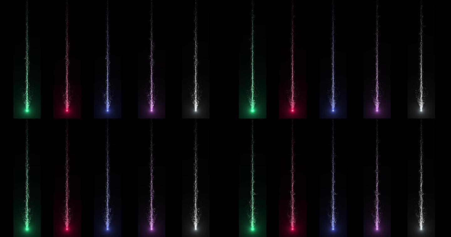 陨石粒子光束多细节光线下落光线拖尾粒子