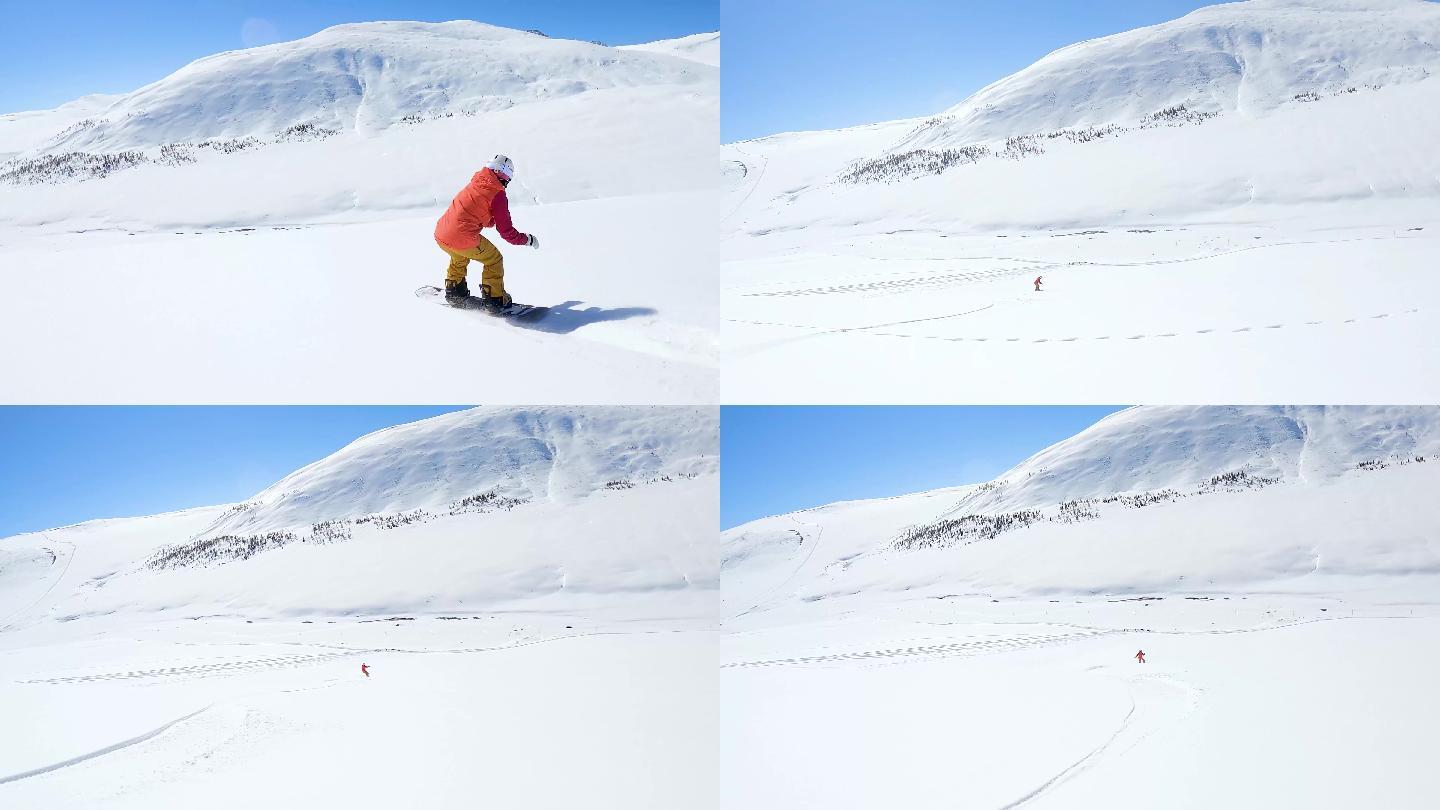 滑雪运动极限运动高清视频