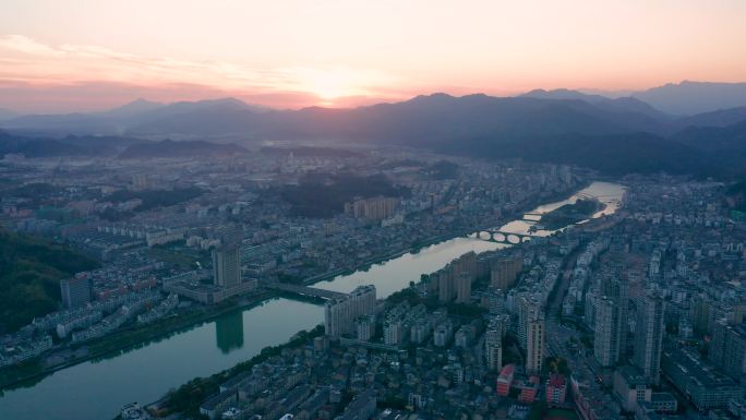 丽水龙泉城市大景2【4K】