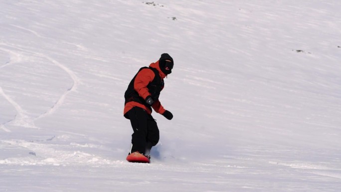 滑雪运动高清实拍视频素材