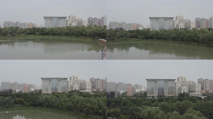 西安中国铁建大楼航拍4K西安中铁建